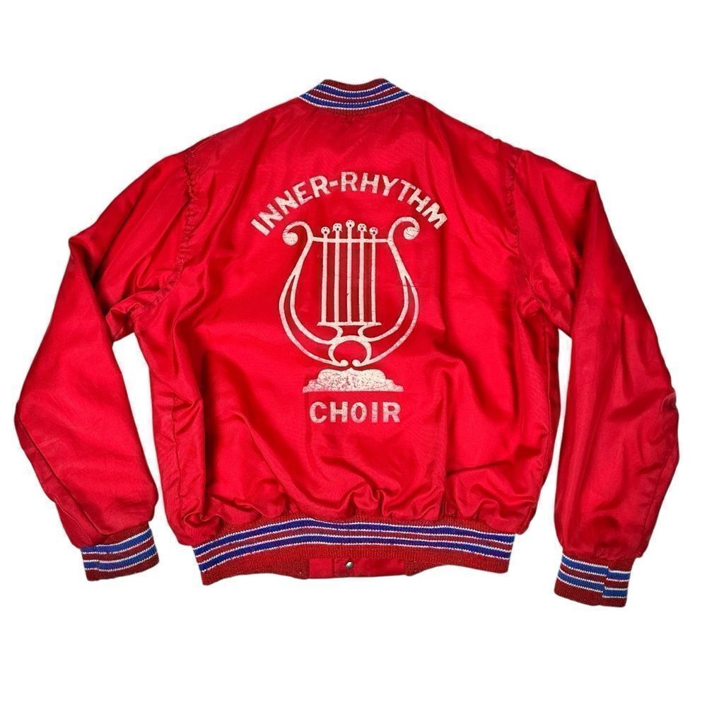 Vintage Inner Rhythm Choir 1980s Satin Bomber Jacket Men’s XS